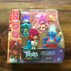 Hasbro Trolls World Tour Action Figure Set - Blue, Pink, Purple